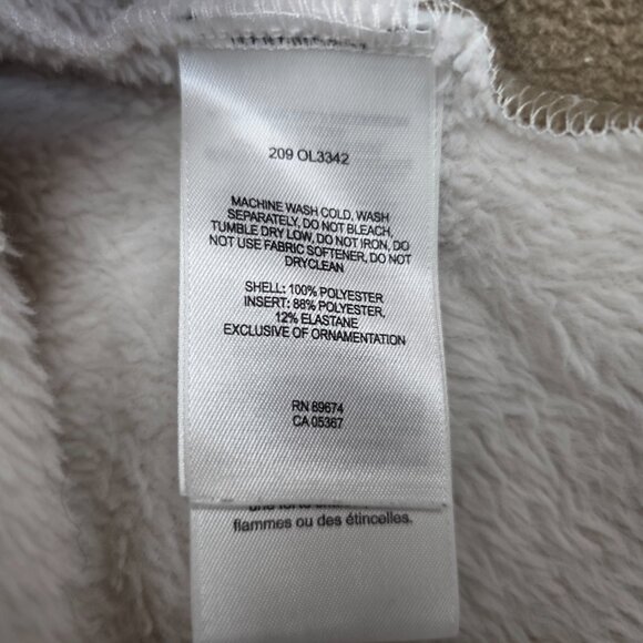 Mountain Hardwear Jacket Women Medium White  Fleece Full Zip Up Pile Warm Soft - Picture 8 of 8